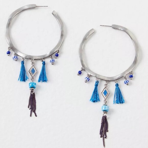 Free People Jewelry - NEW Free People Jewelry Come Back Baby Hoops